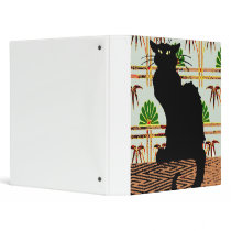 Black Cat on Japanese Wall Paper binders