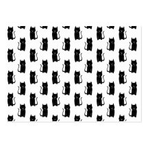 Black cat pattern. business card