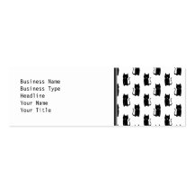 Black cat pattern. business cards