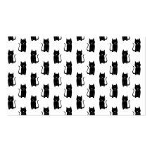 Black cat pattern. business cards