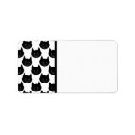 Black Cat Pattern. Personalized Address Labels