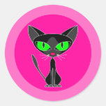 Black Cat, Pink Stickers