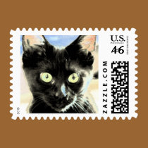 black cat postage by iiiyaaa black cat postage