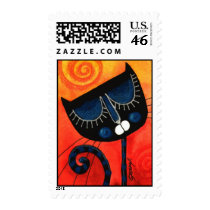 BLACK CAT stamps