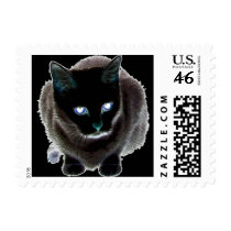 Black Cat Postage Stamps