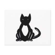 BLACK CAT postcards by whittyart BLACK CAT postcards