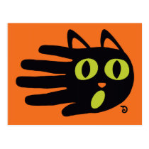 Black Cat postcard