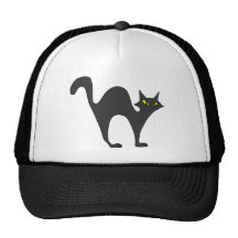 Black Cat Prowl Mesh Hats