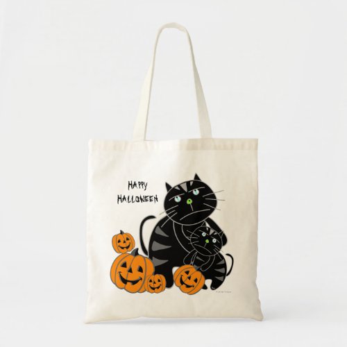 Black Cat Pumpkin Happy Halloween Bag 2 bag