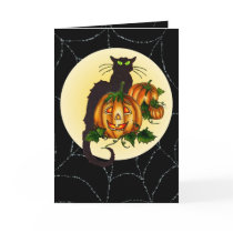 BLACK CAT, PUMPKIN JACK & WEB by SHARON SHARPE cards by sharonsharpe BLACK CAT, PUMPKIN JACK & WEB by SHARON SHARPE cards