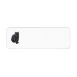 Black Cat Return Address Labels