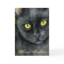 Black Cat Samhain Card by 13BlackCatsDesigns Black Cat Samhain Card