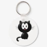 Black Cat Scardy Cat Halloween Gift keychain
