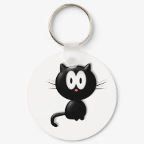 Black Cat Scardy Cat Halloween Gift keychains