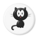 Black Cat Scardy Cat Halloween Gift magnets