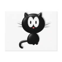 Black Cat Scardy Cat Halloween Gift postcards