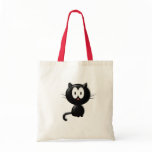 Black Cat Scardy Cat Halloween Gift Tote Bags
