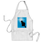Black cat silhouette and star aprons