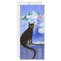 Black Cat snowman rack cards by zadajeanne Black Cat snowman rack cards