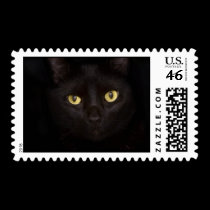 Black Cat Stamp by nicolemorse Black Cat Stamp