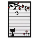 Black Cat Stationery