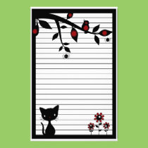 Black Cat Stationery stationery