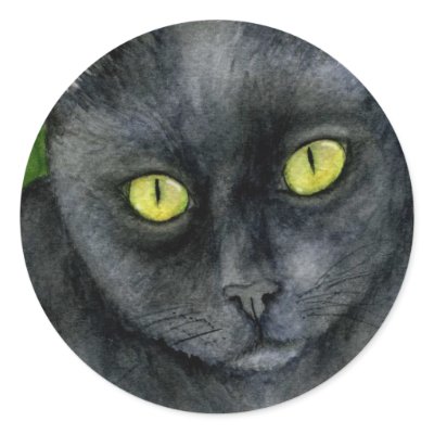 Black Cat Sticker