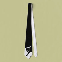 Black Cat Stylish Tie