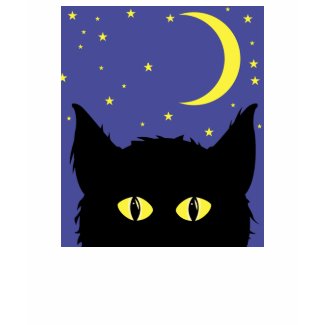 Black cat t-shirt shirt