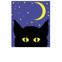 Black cat t-shirt shirt