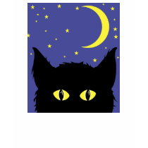Black cat t-shirt