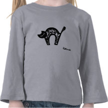 Black cat tee shirts
