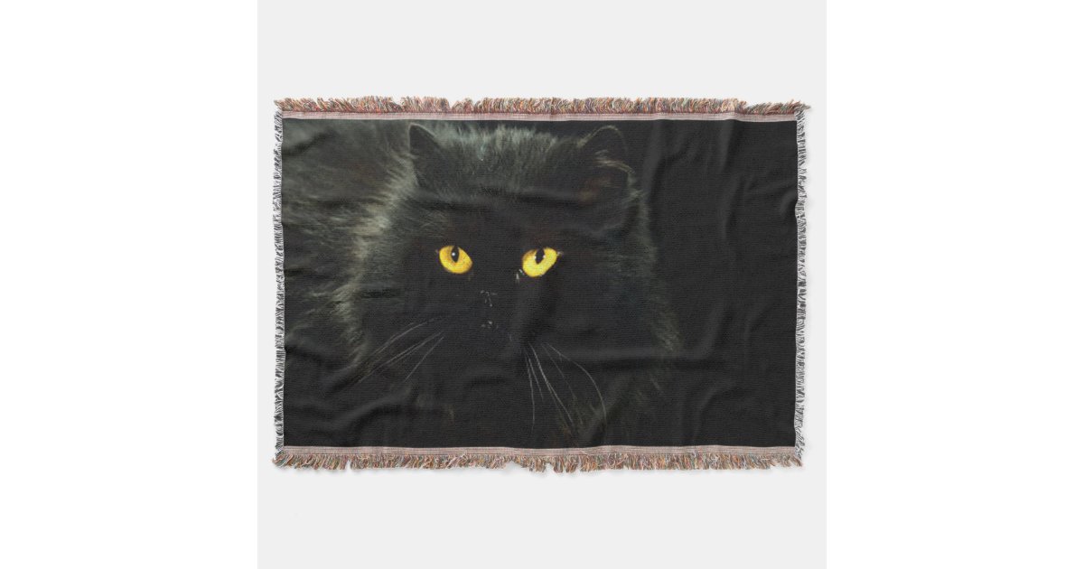 Black Cat Throw Blanket Zazzle