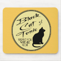 Black Cat Tonic Mousepad