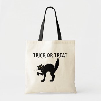 Black Cat Trick or Treat bag