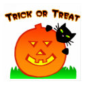 Black Cat Trick or Treat posters