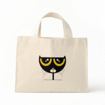 Black Cat w/ Yellow Eyes - Bag by gabycat Black Cat w/ Yellow Eyes - Bag