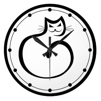 Black Cat Wall Clock