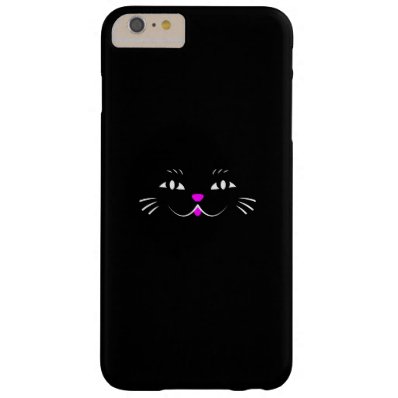 Black Cat Watching You Barely There iPhone 6 Plus Case