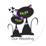black cats, wedding, cartoon animals, nuptials,