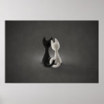 Black Cat White Cat (Color 2) Print