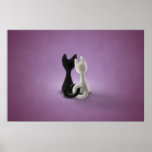 Black Cat White Cat (Color 4) Poster