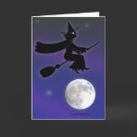Black Cat Witch Card cards