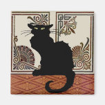 Black Cat With Art Screen Magnets