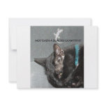 BLACK CAT WITH GECKO INVITATION