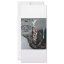 BLACK CAT WITH GECKO RACK CARD DESIGN