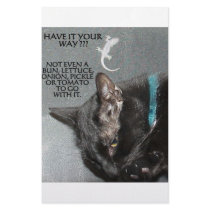 BLACK CAT WITH GECKO STATIONERY