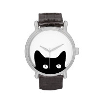 Black Cat Wrist Watch at Zazzle