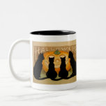 Black Cats and a Jack O'Lantern Coffee Mugs