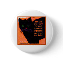 Black Cats Aren't Scary Button